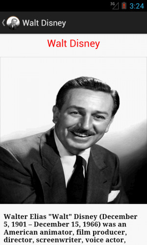 Walt Disney Quotes & Biography - screenshot