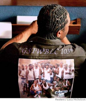 Mourner Wears Crips Gang...