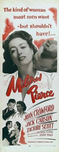 Joan Crawford and star acting in Mildred Pierce.