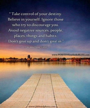 Take control of your destiny