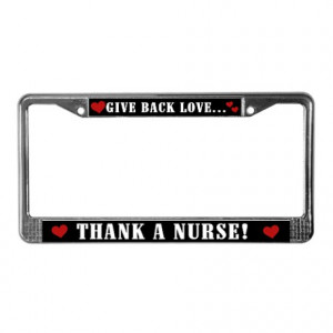 Thank a Nurse License Plate Frame