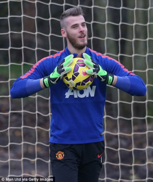 Goalkeeper David de Gea dislocated a finger during international duty ...