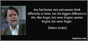 ... women think differently at times, but the biggest difference is this