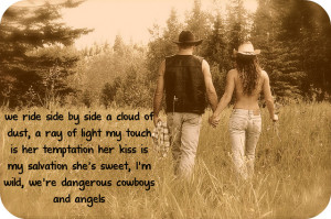 lyrics cowboys and angels
