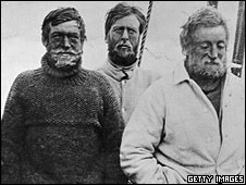 Ernest Shackleton and crew