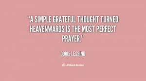 simple grateful thought turned heavenwards is the most perfect ...