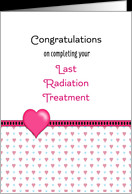Last Radiation Greeting Card-Congratulations-Hearts card - Product ...