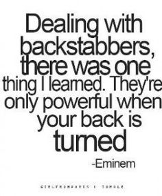 Backstabbers Quotes And Sayings