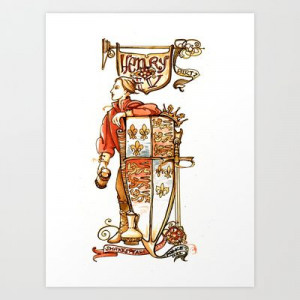 Prince Hal from Henry IV Art Print by Immortal Longings - $20.00