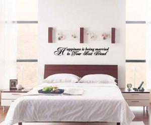 another cute wall quote for the master bedroom