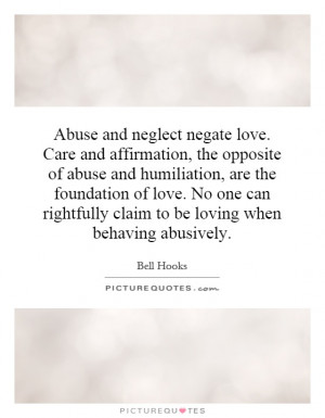 ... foundation of love. No one can rightfully claim to be loving when