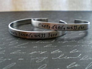 lived, will live - hand stamped bioshock infinite lutece twins quote ...