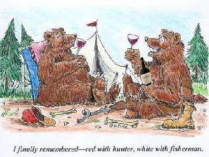 Bears Drinking Wine Cartoon