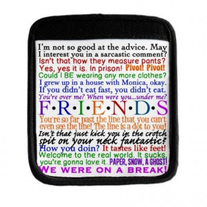 Friends TV Quotes Luggage Handle Wrap