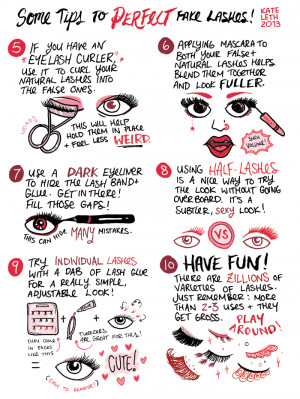 makeup comics tutorial lashes false lashes my comics fake eyelashes ...