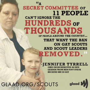 Jennifer Tyrrell , Boy Scouts , BSA , Zach Wahls , Scouts for Equality