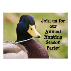 Hunting Season Duck Invitation