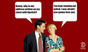 Dharma and Greg ~ Quotes ~ Address in Lipstick :)