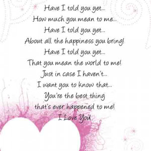 Love You Love Poem