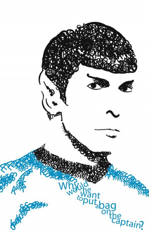 Mr. Spock in Type by Cego-Colher