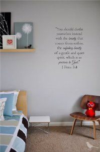 instead with the beauty that comes from within, the unfading beauty ...