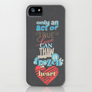 an act of true love.. frozen movie quote iPhone & iPod Case b... More