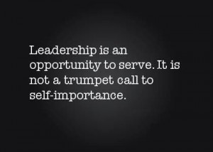Leadership = Service