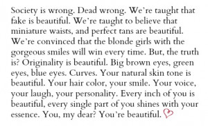 society is fucked #teen quotes #you're beautiful