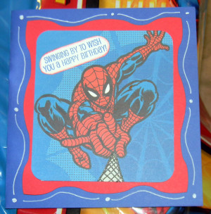 Black Spider Man Cakes Release hop - spiderman card