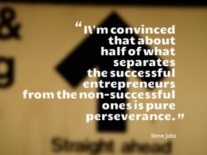 non successful ones is pure perseverance steve jobs apple ceo