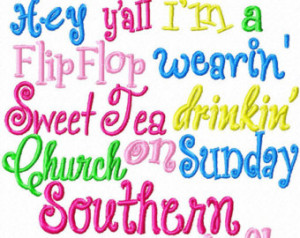 Southern Girl Sayings Flop Wearing Southern Girl