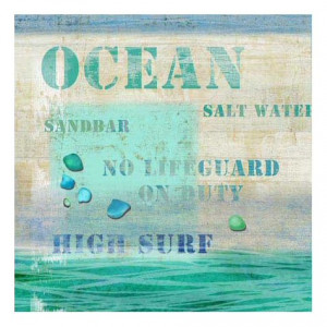 Multiple Sayings Ocean Vintage Style Wooden Sign