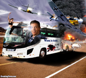 Arne Duncan on a Bus pictures