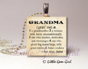 Grandma Necklace Pendant Dictionary Definition for Mothers Day 1