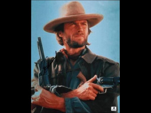 Clint Eastwood Signed 11x14 Photo The Outlaw Josey Wales !! Gai Gv Gv ...