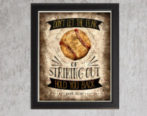 baseball quotes for girls baseball sports decor vintage