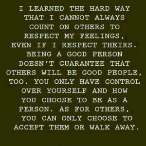 Friday Quotes: Accept Them or Walk Away