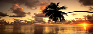 Sunset in Hawaii timeline cover, Nature timeline cover banner
