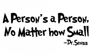 DR. SEUSS Quote The Person's a Person Removable Vinyl wall art decal ...