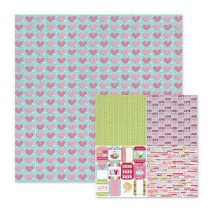 Keepers - Love Struck Collection - 12 x 12 Double Sided Paper - Cupid ...