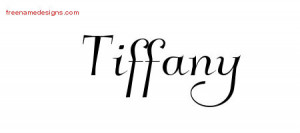 Tiffany Name Graphics