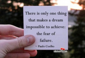 Paulo Coelho quote on failure