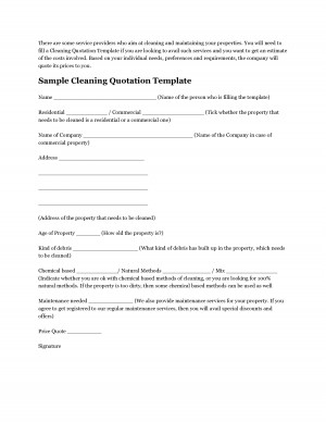 janitorial cleaning proposal templates