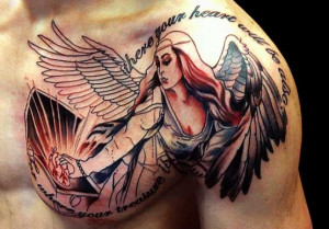 Aspects of the theme in angel tattoo designs