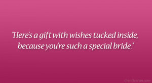 Here’s a gift with wishes tucked inside, because you’re such a ...