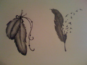 Tattoo design Feathers by mep-gunners