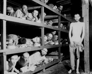 These are slave laborers in the Buchenwald concentration camp near ...