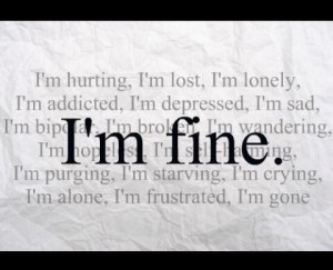 Hurting,I’m Lost,I’m Lonely ~ Break Up Quote