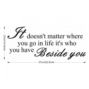 It Doesn't Matter⋯⋯ Quote Wall Decal