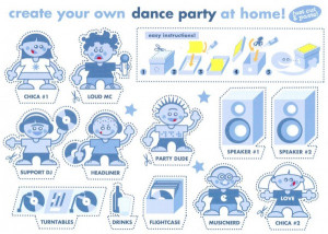 Boomerang Kaart Create Your Own Dance Party